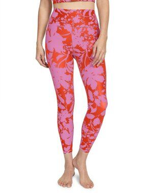SAGE Collective Size Large Abstract Floral Print High Rise Leggings